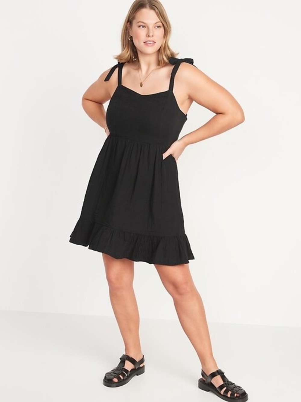 Old Navy Black Spaghetti-Strap Mini Dress